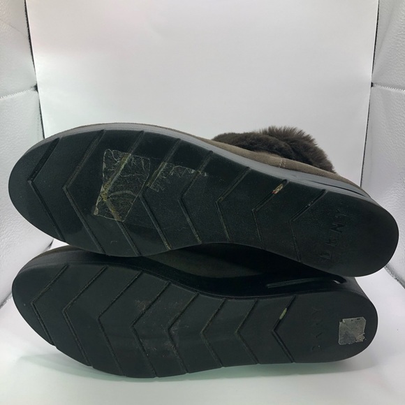 DKNY Women's Abri Booties Brown Stone Size 9.5 m Faux suede - Picture 5 of 5